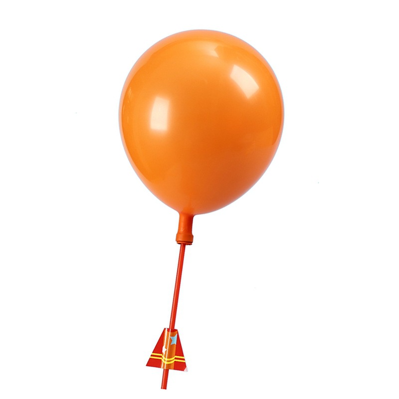 科學實驗玩具氣球直升機氣球動力小飛機幼兒園創意科技小製作
