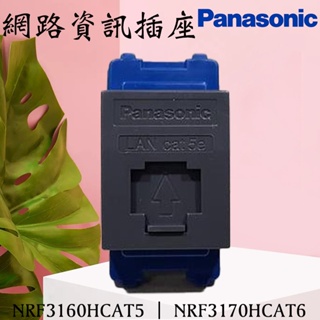 含發票 Panasonic國際牌 RISNA 灰色 網路資訊插座 CAT5E/CAT6 NRF3160H 3170H