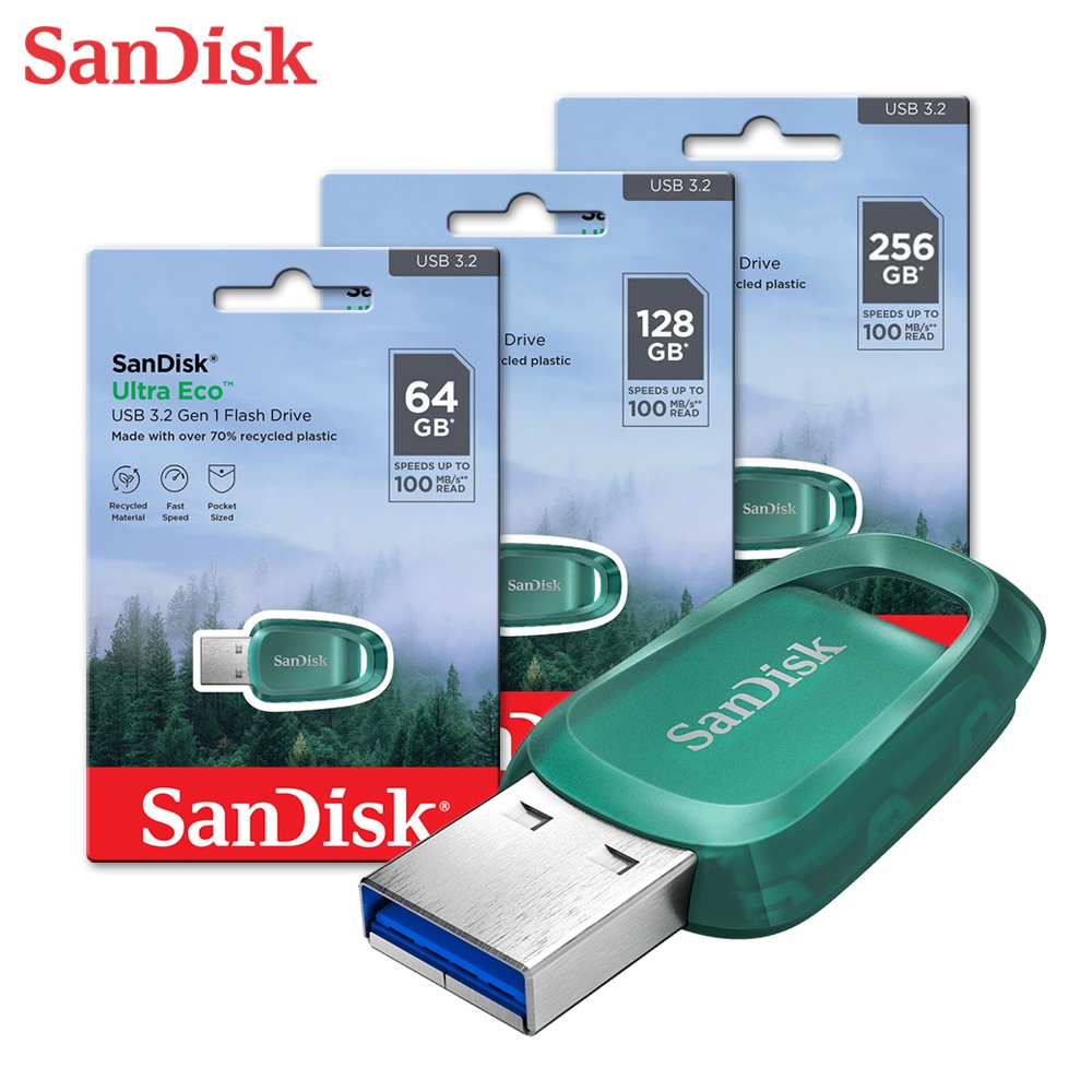 SANDISK Ultra Eco CZ96 64G 128G 256G USB 3.2 隨身碟 SDCZ96