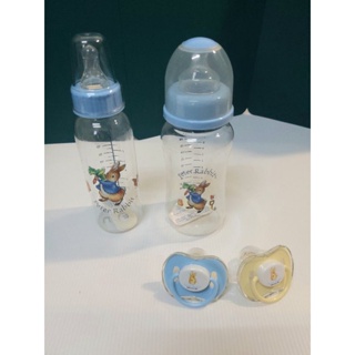 彼得兔奶瓶/240+360ml / 彼得兔奶嘴/黃+藍