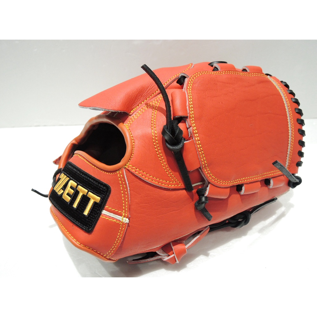日本品牌 ZETT 812系列 入門款 棒壘球 投手手套 紅(BPGT-81201)有反手