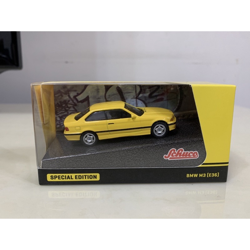 （已拆檢九成新）1:64 Schuco BMW M3 E36 coupe 雙門 經典 黃色