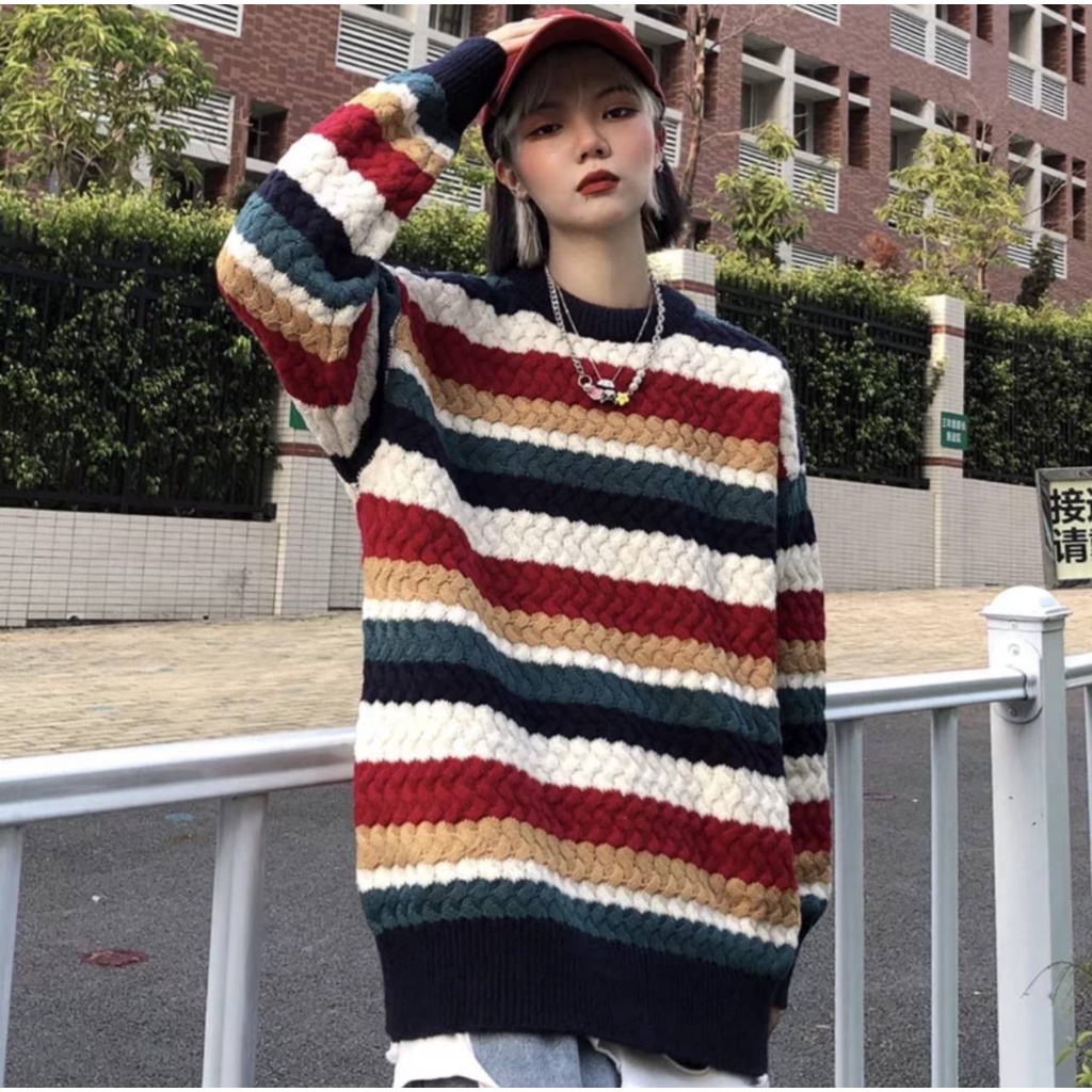 【K-2】彩虹毛衣 針織毛衣