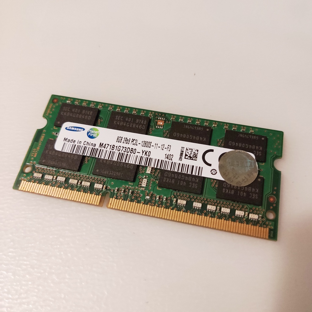 三星 SAMSUNG 8g DDR3L 1600MHz 12800S RAM 筆電記憶體 低電壓 雙面16顆粒 良品