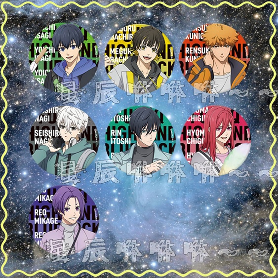 BLUE LOCK 藍色監獄 胸章 徽章 潔世一 蜂樂迴 國神鍊介 千切豹馬 凪誠士郎 糸師凜 御影玲王 動漫