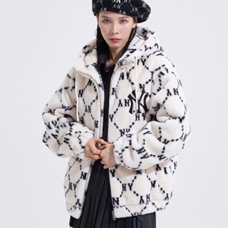 （六天出貨）🇰🇷韓國 NY 外套 絨毛拉鏈 連帽外套 絨毛外套 羊羔毛外套 兔毛絨 休閒 時尚 百搭 經典系列
