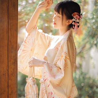⊕ 有貨 優質版和服神明少女和服女拍照日系改良浴衣影樓日式寫真主題攝影日本和服裝日系a春日祭正裝傳統日本