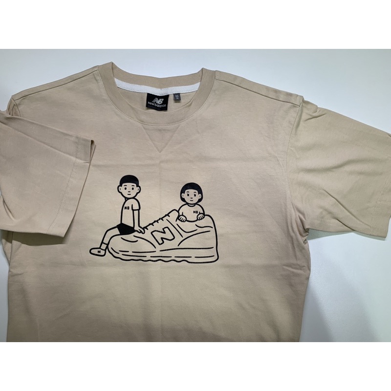New Balance Noritake 聯名T shirt size M 奶茶色