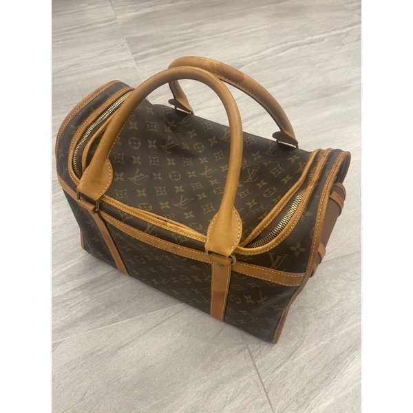 二手真品 LV Louis Vuitton monogram 老花 寵物提袋 寵物籠 M45662