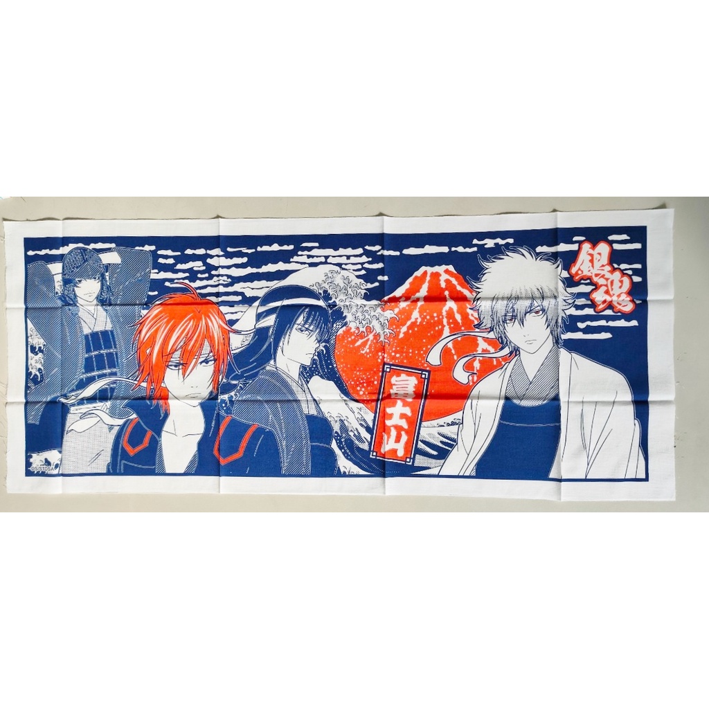 【沖田屋 和裝本鋪】日本神社系列--(新古)劍道頭巾、手拭巾，表框巾(銀魂--富士山款)