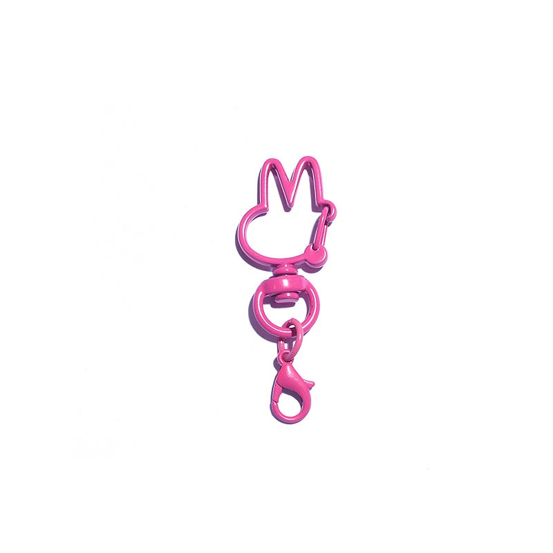 ADHIL-烤漆彩色兔子造型鑰匙圈