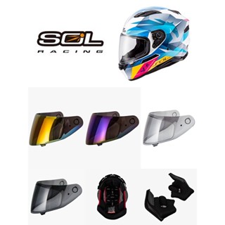 ❗️「super騎士」 SOL SF6全罩式安全帽👍原廠鏡片/內襯/臉頰/頭頂