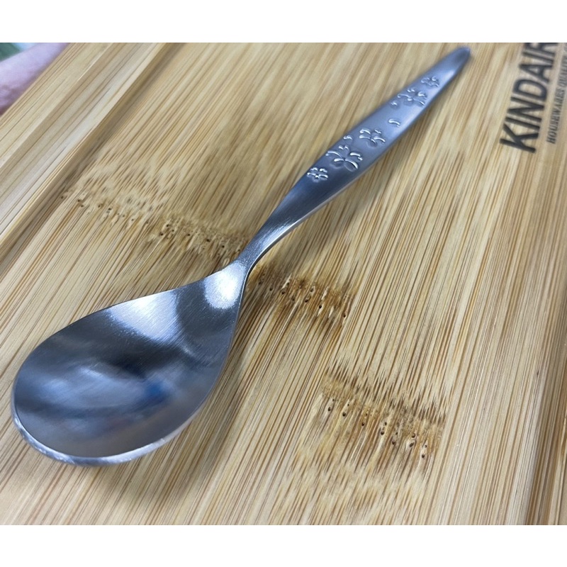 日本製貝印Kai不鏽鋼湯匙 18-8 印花湯匙 小湯匙 霧面