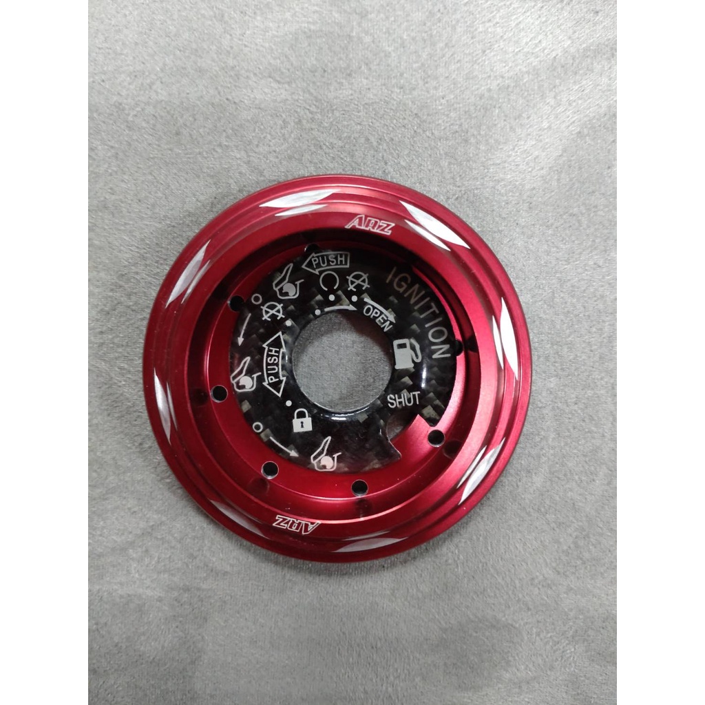 高雄谷陽 卡夢-磁石鎖頭蓋 G5 125/150 雷霆 125/150 紅色