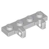 lego 樂高 淺灰色 1x4 轉軸 公頭 轉軸 轉接 Gray Hinge Plate Locking 44568