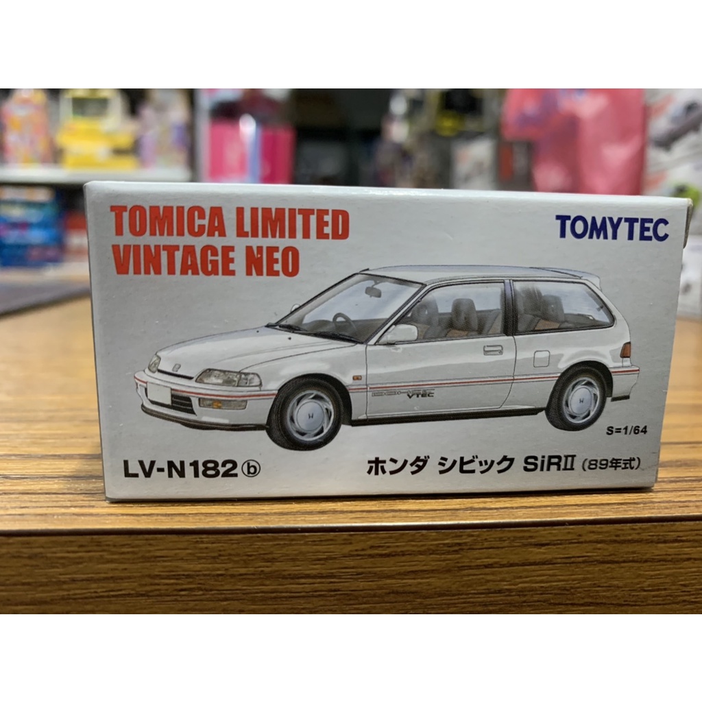 【合川玩具】現貨 1/64 Tomytec LV-N182b Honda Civic SiR-II white