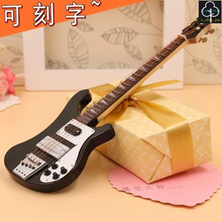✨電貝斯 四弦 專業演出級搖滾電貝司 貝斯 小吉他 愛好收藏品 迷你電貝司模型電貝斯禮品擺件兵人bjd樂器電吉他模型客廳
