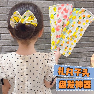 【優選精品】新款兒童盤頭髮神器懶人扭扭結丸子頭女孩韓式蝴蝶結頭飾女童髮飾ins風韓國 ZRPQ
