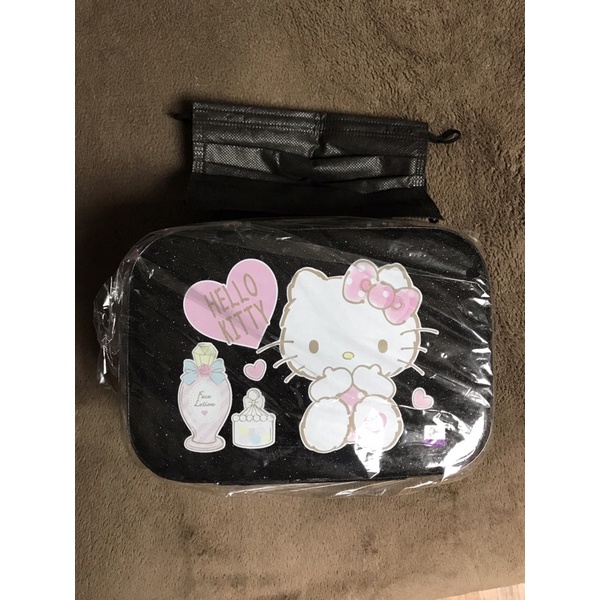 Hello kitty 化妝包 收納包 硬殼