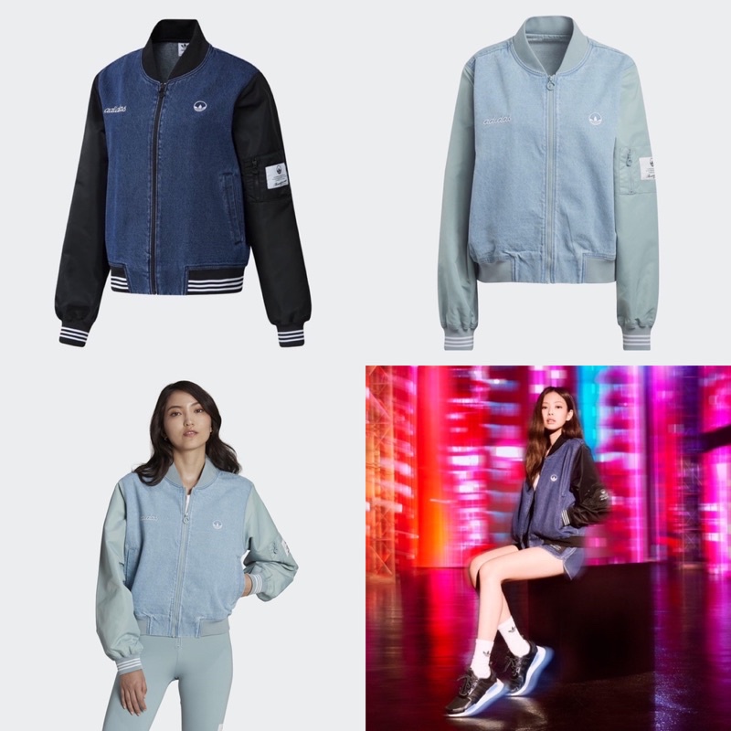 【SHA】ADIDAS OG VARSITY JACKET BLACKPINK 外套 牛仔 棒球外套 女款 HL9069