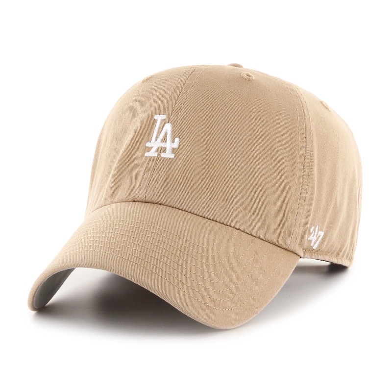47 Brand MLB 洛杉磯道奇LA 小標'47 CLEAN UP 軟版可調金屬環扣彎帽老帽 蝦皮購物