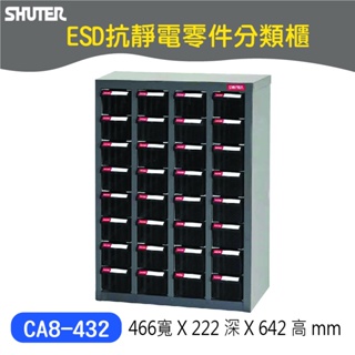 【樹德】CA8-432 32抽 ESD抗靜電 抗靜電抽屜 電子零件櫃 零件分類櫃 收納櫃
