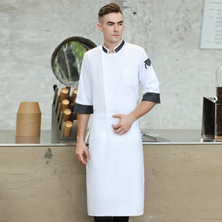 【苗苗】【石航廚師服1】廚師服男長袖店餐飲廚師工作服麵點蛋糕麵包烘培師制服.興茂寶