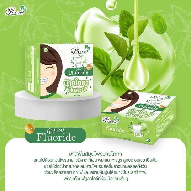 現貨 泰國 Phoca 草本潔白牙粉/牙膏 25克