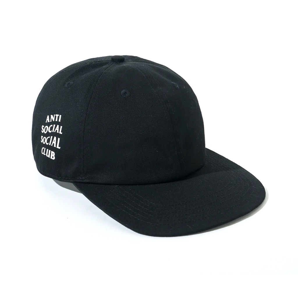 Anti Social Social Club - Nicotine Black Cap 黑色 帽子 鈕扣