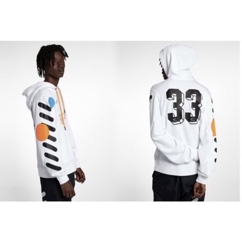 NIKE X OFF WHITE 世足 白色帽T XL