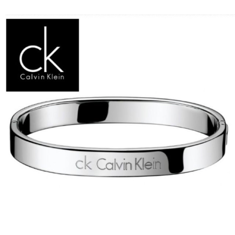 Calvin Klein ck 正品 寬版 Hook系列 男女 手環 ck手環 銀 白鋼 凱文克萊 飾品 原廠 含盒