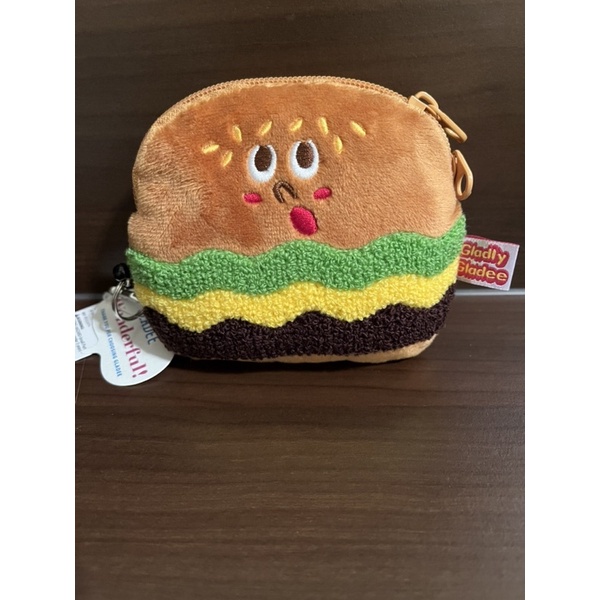【下北澤日本館】gladee漢堡造型票卡包 (拉鍊款）