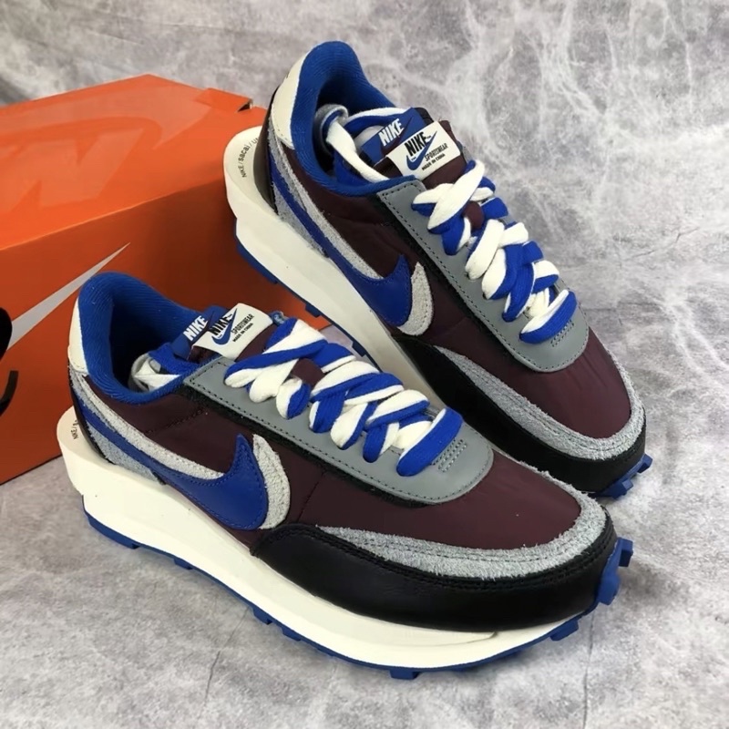 【Leein】Nike x Sacai x UNDERCOVER LDWAFFLE 酒紅黑灰藍 聯名DJ4877-600