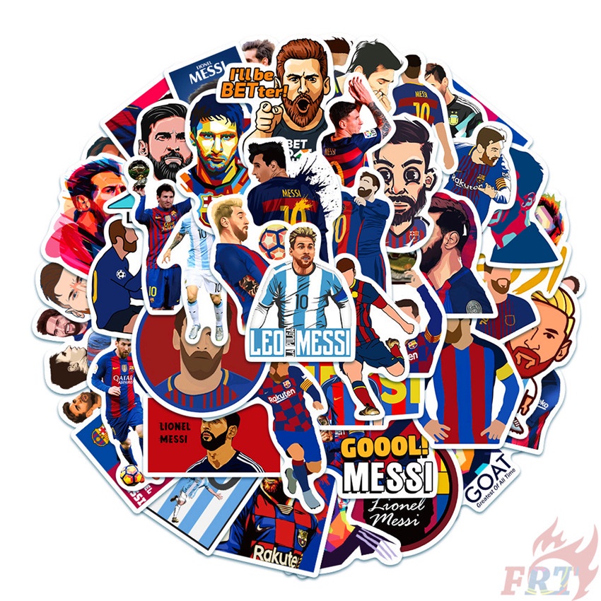 100張入 ❉ 梅西 Leo Messi 超級足球巨星 防水塗鴉貼紙 ❉潮流個性 摩托車機車電腦行李箱吉他塗鴉貼紙