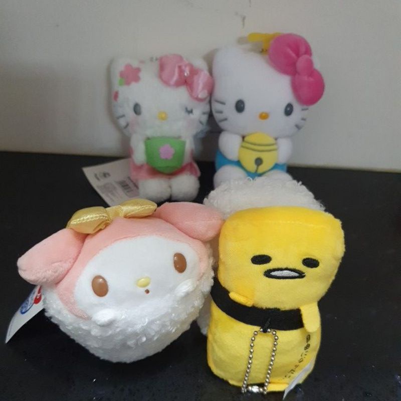 Hello Kitty ＆A夢 櫻花  蛋黄哥一壽司 美樂蒂一壽司  造型玩偶吊鍊  原價760元