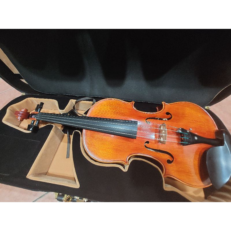 自用二手實木手工漆單板專業級15吋半中提琴15.5吋sa-500