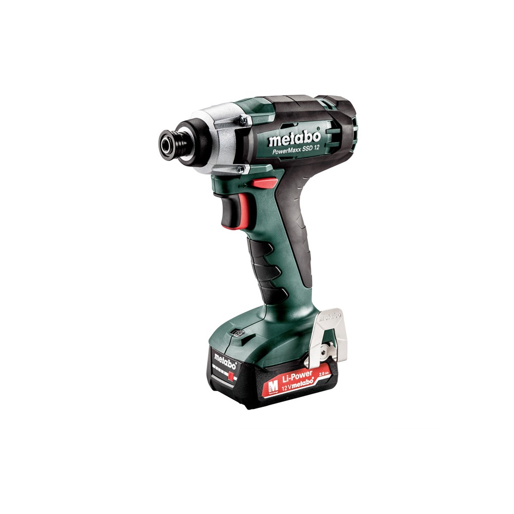 metabo 美達寶 12V鋰電衝擊起子機 PowerMaxx SSD 12 2.0Ah (膠箱)