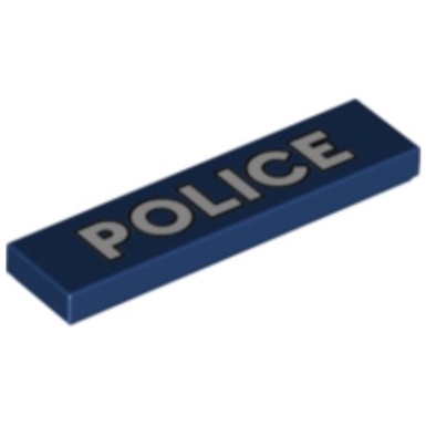 AndyPB 樂高LEGO 深藍色 警察/招牌/印刷 1x4 [2431pb660] POLICE 6323419