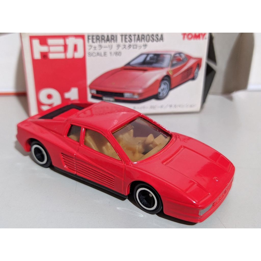 多美 tomy tomica 91 法拉利 Ferrari Testarossa  絕版 中製 舊紅標