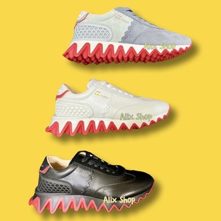 現貨 CL Christian Louboutin 鯊魚造型、巨齒造型鞋底增高慢跑鞋、皮革休閒鞋。