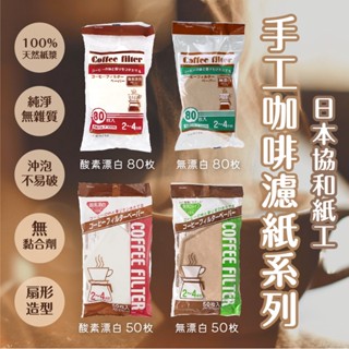 日本製【協和紙工】手沖咖啡咖啡濾紙 2~4杯用