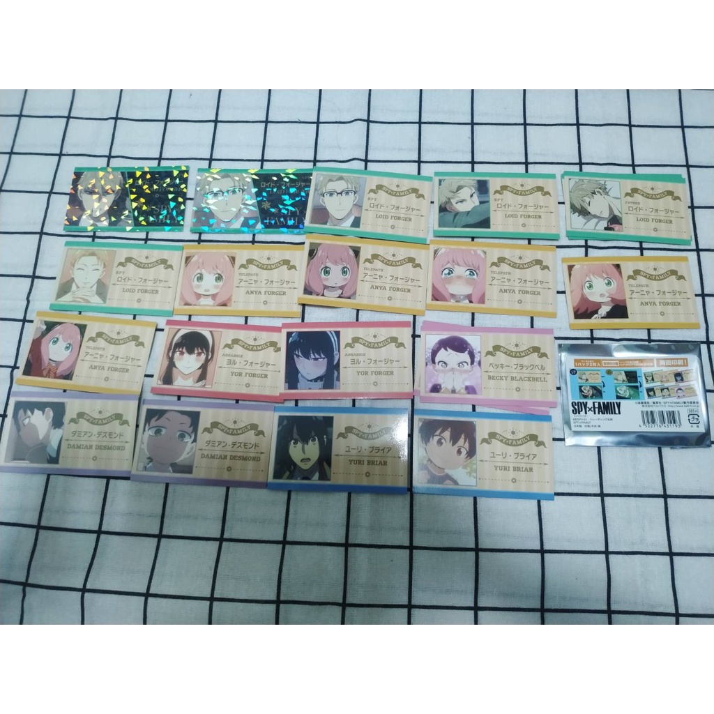 (現貨) 日版 SPY×FAMILY 間諜家家酒 收藏卡 名片卡 安妮亞 洛伊德 約兒 尤里 達米安  貝琪
