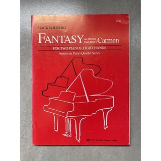 (原版樂譜/雙鋼琴八手) M. Wilberg Fantasy on Themes from Carmen卡門幻想曲
