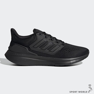 ADIDAS EQ21 男鞋 慢跑 Bounce 中底 避震 透氣 輕量 黑 H00521