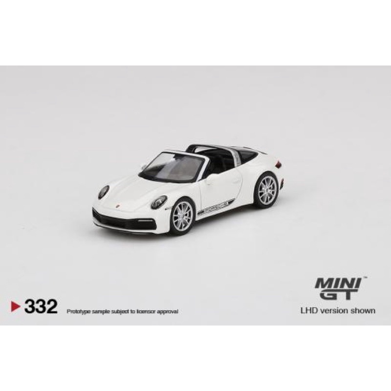 MINI GT No.332 Porsche 911 Targa 4S White