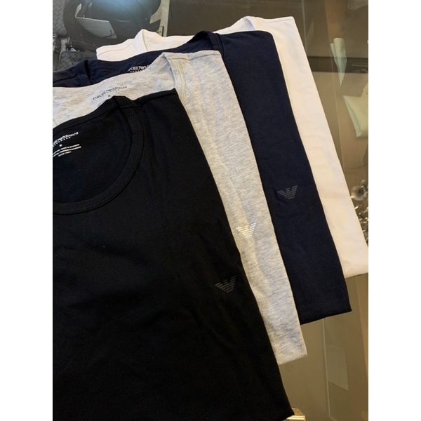 Limit精品✔️Emporio Armani Ea7  GA經典小logo設計 黑、白、灰、深藍 素t  短袖T恤上衣