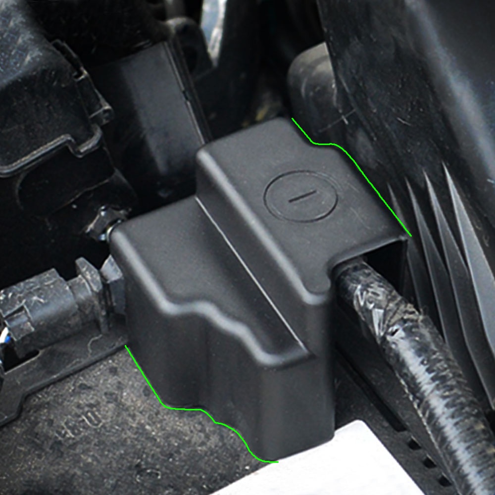 HONDA Abs 汽車發動機電池負極保護蓋適用於本田 CRV CR-V 2012 - 2017 電極陽極配件