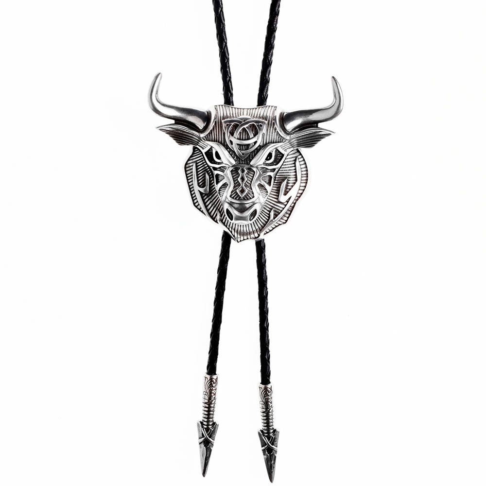 牛轉乾坤 保羅領帶 Bolo Tie 美式領帶 項鍊 (BTJA1205N-A) 銀牛款│MF select