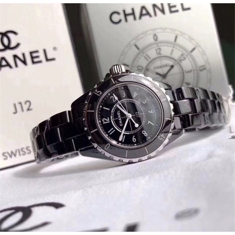 ch.anel/香.奈.兒手錶  J12系列33mm女石英錶  特色進口白瓷錶帶  法國品牌手錶