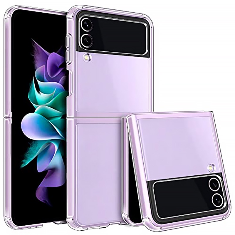 【兩節式摺疊機手機殼】適用三星Galaxy Z Fold3/Z Flip3 (5G) 全透明保護套TPU+PC 防摔殼